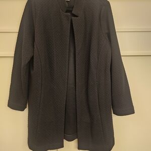 Chico's Elegant Black Cape Coat